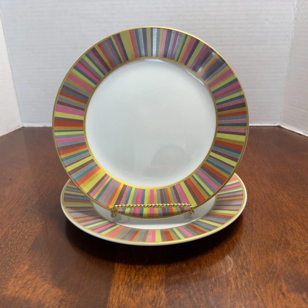 2 X Pottery Barn STRIPE 7.75